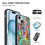 Capa para iPhone 15 compatível com Pikachu, capa de vidro macio para celular com câmera dupla. 4