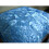 Μαξιλαροθήκες 22x22 ιντσών σε χρώμα Aqua Blue, τετράγωνη μεταξωτή υφή, συμπαγής ομίχλη, 3