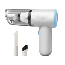 YOBOLK Draadloze Mini Stofzuiger met Supersterke Zuigkracht, Handzaam model voor Thuis, Auto, Dierenharen, Compatibel met 12V DC