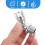 Adaptor cot duș metalic cu cap de aspersor rotativ, conector 1/2 5