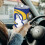 Θερμός Rams Football Theme304 από ανοξείδωτο ατσάλι 20oz με καπάκι και καλαμάκι, συμβατό με 4