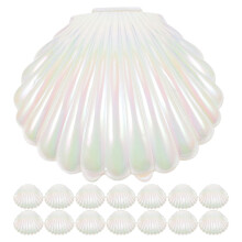Hengzirui Bonbonbox, 15 Stück, muschelförmige Bonbonboxen, Muschelförmige Party-Gastgeschenkbehälter, Aufbewahrungsboxen
