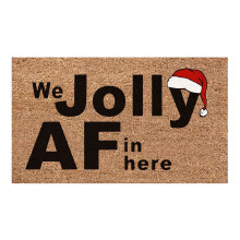 Weihnachtsmatte 50 x 80 cm, rutschfest, für drinnen und draußen, geeignet für Küche und Bad, passend zur Weihnachtsdekoration, ideales