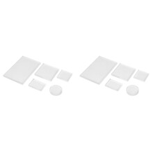 10Pc Clear Stamp Acrylic Block Set for Transparent Acrylic Stamp Pad DIY Scrapbooking Clear Acrylic Display Riser Stands