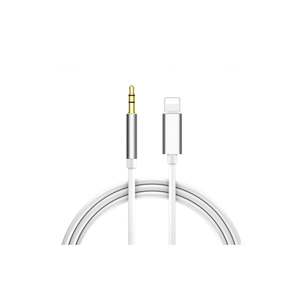 For Compatible With Iphone Aux Cord Car Aux Cable Compatible With Apple To 3.5Mm Aux Cable - 1M 1M Silver 9004841164052