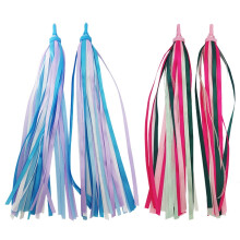 4PCS Children Bike Handlebar Streamers Grips Tassels Scooter Ribbons Baby Carrier Accessories (Blue/Pink)