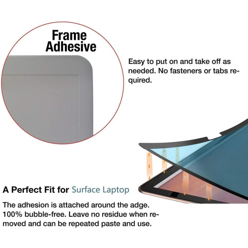 Removable Anti-Glare Blue Light ing Screen Protector, Compatible with rosoft Surface Laptop 5/4/3-13.5 1