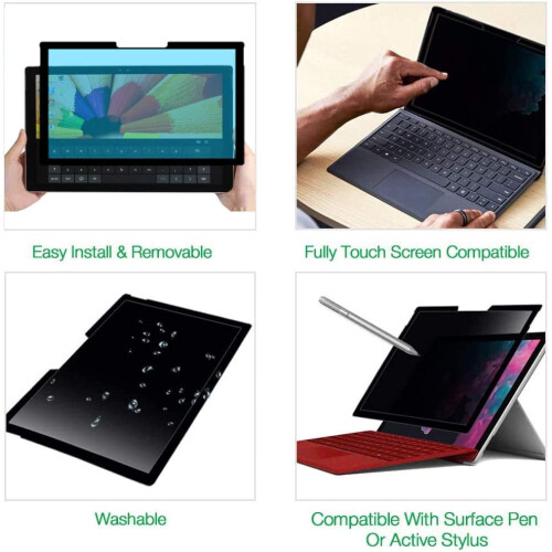 Removable Anti-Glare Blue Light ing Screen Protector, Compatible with 12.4 Inch rosoft Surface Surface Laptop 2