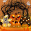 SUSUchens Φωτιστικό διακόσμησης για το Halloween με κολοκύθα και νυχτερίδα, φωτιστικό 1