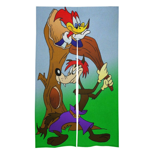 Κουρτίνα πόρτας Woody Woodpecker, ταπετσαρία κουρτίνας πόρτας συσκότισης 34x57 ιντσών,