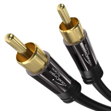 – 4,5 m langt – RCA/Phono subwoofer-ledningskabel, 1 til 1RCA/Phono, lyd/digital/video (koaksialkabel, RCA/Phono)