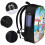 Mochila para laptop Looney Tunes Travel, resistente à água e antifurto, com porta USB, 17 polegadas, compatível com MacBook Pro, mochila executiva 3
