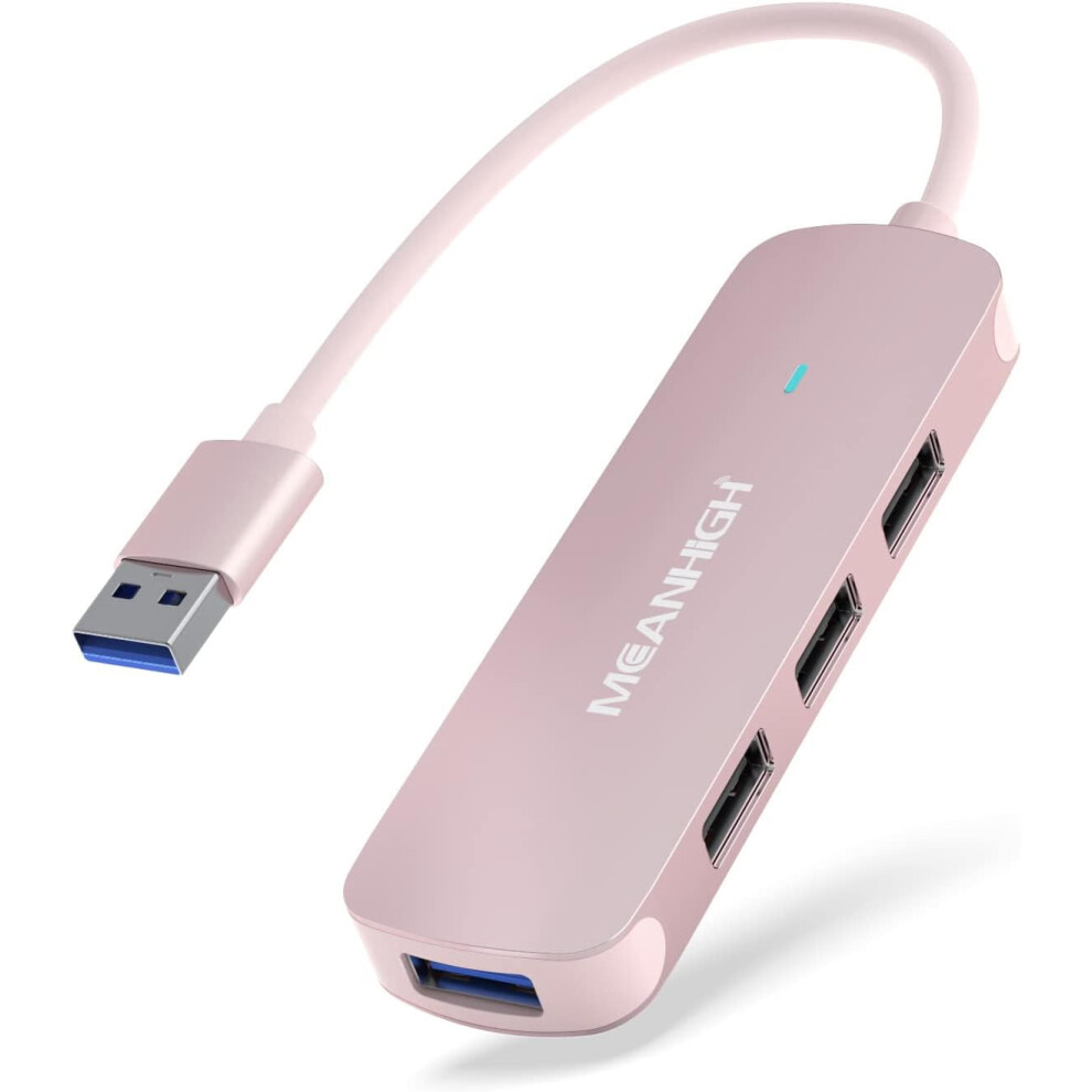 Usb Hub, 4-Port Dongle With Usb 3.0, Usb 2.0, Multiple Usb Port Expander For Laptop, Macbook, Surface Pro, Xps, Pc, 9340258081880