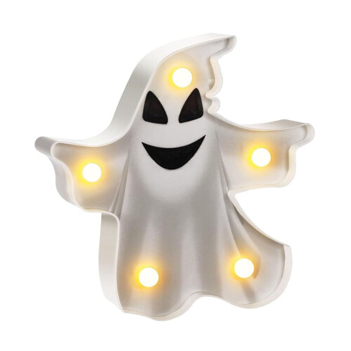SUSUchens Φωτιστικό διακόσμησης για το Halloween με κολοκύθα και νυχτερίδα, φωτιστικό 1