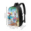 Mochila para laptop Looney Tunes Travel, resistente à água e antifurto, com porta USB, 17 polegadas, compatível com MacBook Pro, mochila executiva 2