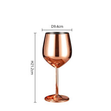 Verre à cocktail incassable en métal de 500 ml, verre à vin en acier inoxydable pour cocktails et vins au bar et à la maison.