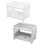 2 Pcs Plastic Kitchen Things Wisking Tool Shelf Cupboard Double Layer 1