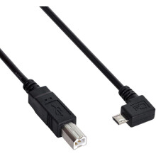 CY30cm90Grad rechtwinkliges Micro-USB-OTG-auf-Standard-B-Typ-Drucker-Scanner-Festplattenkabel Micro-USB5-Pin2.0Host
