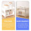 2 Pcs Plastic Kitchen Things Wisking Tool Shelf Cupboard Double Layer 2