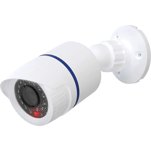 Ψεύτικη κάμερα CCTV ασφαλείας με θόλο Bullet Dummy, εσωτερική και εξωτερική με ένα φως,