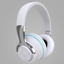 Casque Bluetooth sans fil à réduction de bruit active, audio haute résolution, coussinets en mousse à mémoire de forme, compatible avec tous les