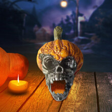 Décoration intérieure Gnobogi Crâne Maléfique Ornements d'Halloween Ornement de Jardin Extérieur Artisanat en Résine Liquidation