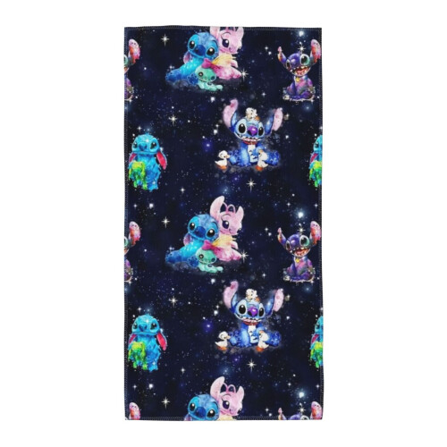 Πετσέτες χεριών Stitch για μπάνιο, πετσέτα μπάνιου/προσώπου, μαλακές, απορροφητικές 1
