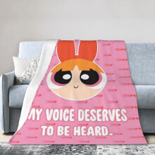 Couverture d'hôtel Powerpuff Girls, couverture anime pour lit, couverture de canapé, couverture polaire ultra douce pour chambre et salon, 152 x