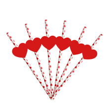 Jacenvly Lot de 24 pailles en papier métallisé pour la Saint-Valentin, compatibles avec les décorations de fête, mariage et anniversaire.
