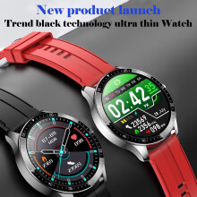 Jacenvly S80 Smartwatch mit 1,28" TFT-Touchscreen, Fitness- und Herzfrequenzmesser, Sportuhr für Damen und Herren – Schwarz