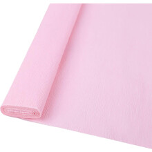 90g Premium Crepe Paper Roll 20in Width, 98in Length Streamer DIY Paper Flower Craft Party Hanging Decor (02-Pale Pink)