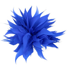 Broche de pluma con clip, broche de flor de pluma hecho a mano para banquete, celebración, recuerdo de flores, ramillete y broche para boda