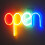 Φωτιστικό νυκτός LED Kyoffiie Open Neon Sign, εξαιρετικά φωτεινό πολύχρωμο φωτιζόμενο σήμα 1