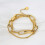 RSAMD18k Χρυσό Τιτάνιο Ατσάλι Διπλής Επίστρωσης Βραχιόλι Μόδας Αξεσουάρ για WomJO-02 1