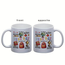 Mug en céramique créatif sur le thème du campus (1 pièce), tasse portable idéale pour les voyages, la maison et le bureau, utilisable en