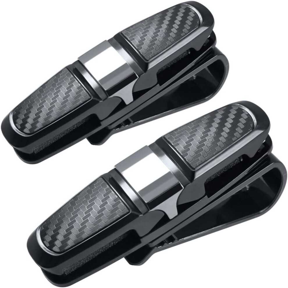 Car Sun Visor Sunglasses Mount, Universal Holder For All Lenses Including Thicker Frames, With 180-Degree Rotational Clip And No Obstruction Of 9176269097936
