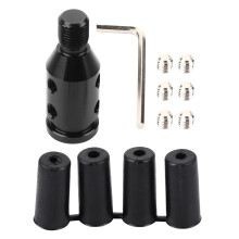 Adaptador de pomo de palanca de cambios de aleación de aluminio para coche, ajuste universal, adaptador de pomo de palanca de cambios con rosca