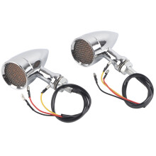 Heavy Duty Cast Aluminum Motorcycle Front Rear Indicator, Bright Led Universal Fitment For All 12V Motorcycles