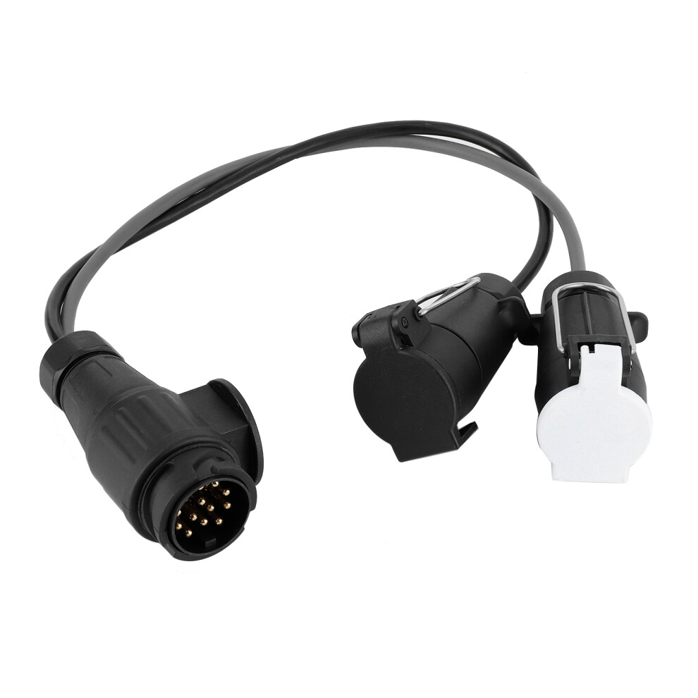 Trailer Plug Converter 13 Pin To 7 Pin Conversion Adaptor Lead For European Caravans Rvs Commercial Vehicles, Connects Truck And Power Supply For 9138057205022