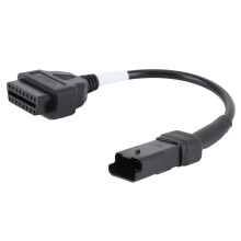 Câble de diagnostic OBD2 pour moto, adaptateur 4 broches vers OBD2 compatible avec Ducati Panigale, Multistrada et Diavel. Se connecte à un
