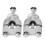 Motorcycle Handlebar Risers, Universal Motorcycle Handlebar Mount Kit with Adjustable Handlebar Position, Durable Handlebar Risers for Enhanced 4