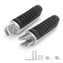 Pedane poggiapiedi per moto YAMAHA FZR1300FZ1FZ400FZ6FZ6R, staffa poggiapiedi anteriore in lega di alluminio ad alta resistenza lavorata a CNC,