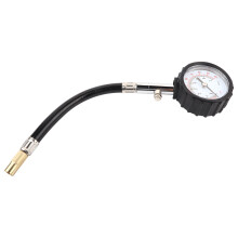 Manomètre de pression des pneus avec bouton de purge intégré, manomètre mécanique pour véhicules, large plage de mesure 0-100 PSI, engrenage