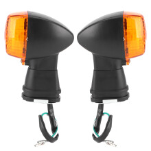 Clignotants avant pour moto, étanches, avec ampoule LED lumineuse, pour une visibilité accrue.