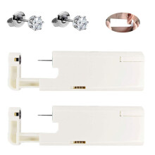 Automatic Ear Piercing Gun Kit, Painless Spring Action Tool with Studs for Easy Home Use, 2 PCS