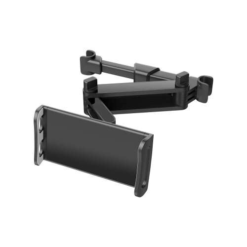 Suporte universal extensível para tablet no encosto de cabeça do carro, compatível com tablets e smartphones de 4,7 a 10,5 polegadas, incluindo