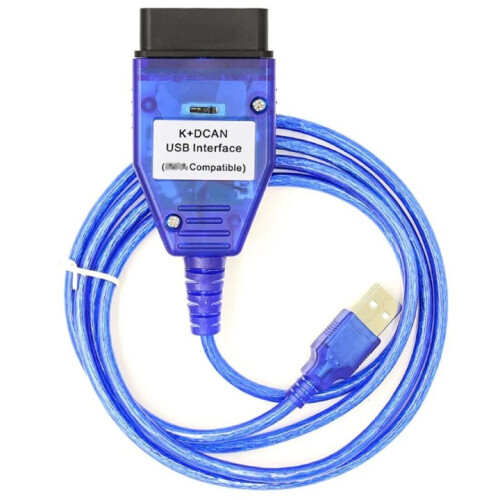 Durable Abrasion-resistant USB Interface Cable, Compatible With BMW E-Chassis Diagnostic Support K-Line & Dcan Protocols For Windows Systems,