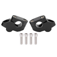 Rehausseur de guidon universel pour guidons de 22 mm (7/8"), en alliage d'aluminium usiné CNC, finition anodisée antirouille.