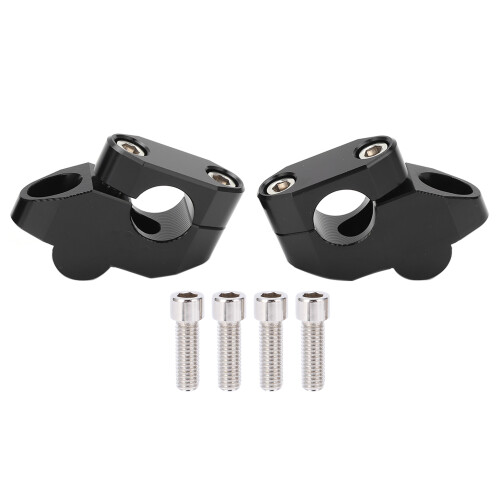 Motorcycle Handlebar Riser Clamp for 7/8" 22mm Handlebars, Universal Handlebar Riser with CNC Aluminum Alloy Construction, Anodized Surface Rustproof