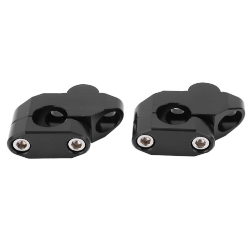 Motorcycle Handlebar Riser Clamp for 7/8" 22mm Handlebars, Universal Handlebar Riser with CNC Aluminum Alloy Construction, Anodized Surface Rustproof 1
